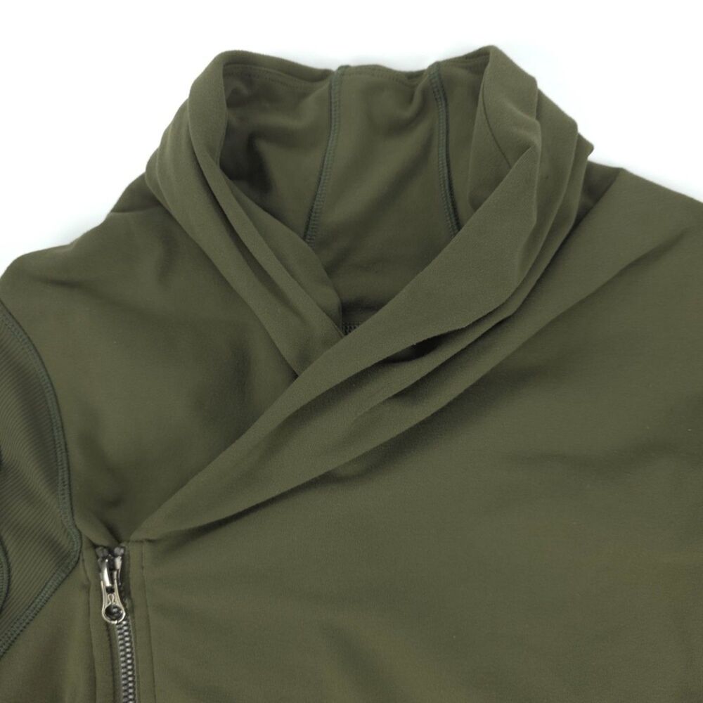 LULULEMON Bhakti Yoga Jacket Fatigue Green Athleisure Running Sporty Training 8 - Picture 2 of 12
